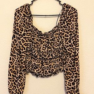 Women’s Blouse Cheetah Print